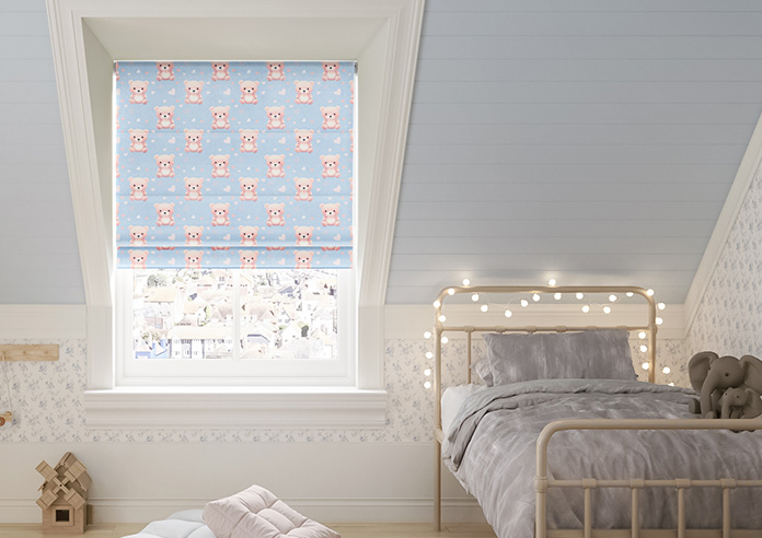 Little Bear, Pastels - Roman Blind - Image 3